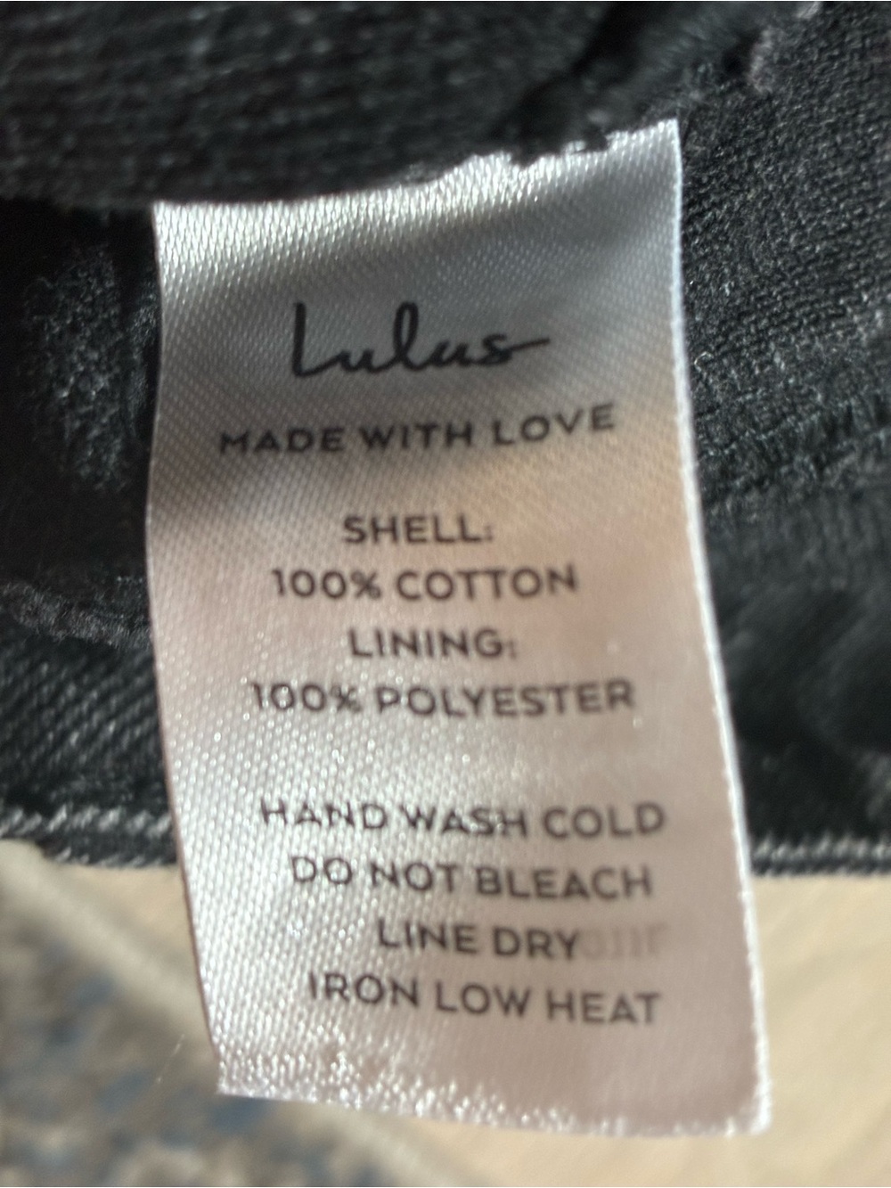 Lulu's Real Babe Faded Washed Black Button-Front High-Waist Mini Skirt Size M - Picture 8 of 8